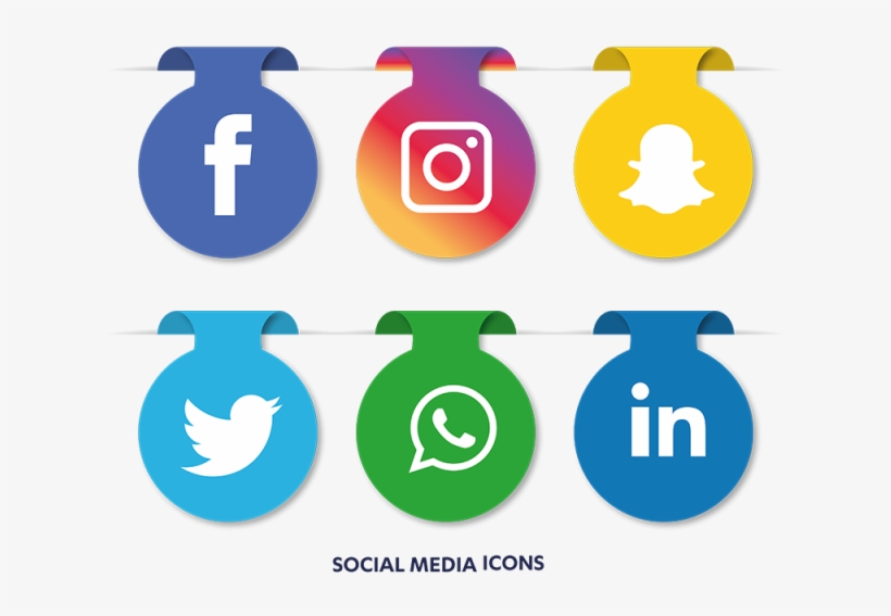 820x567 Social Media Icons Set