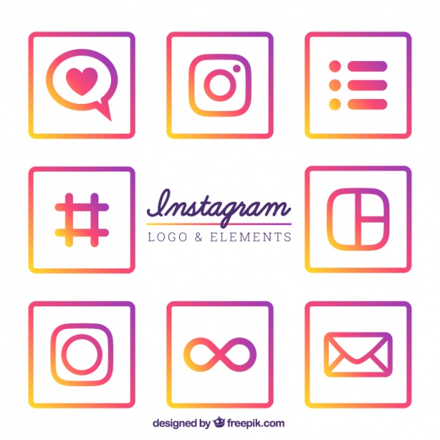 626x626 Instagram Icon Set
