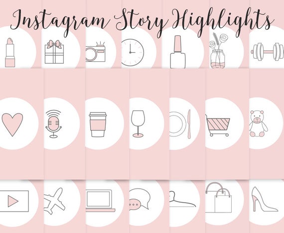 570x468 Instagram Story Highlights Icons Set Of Instagram Icons Etsy