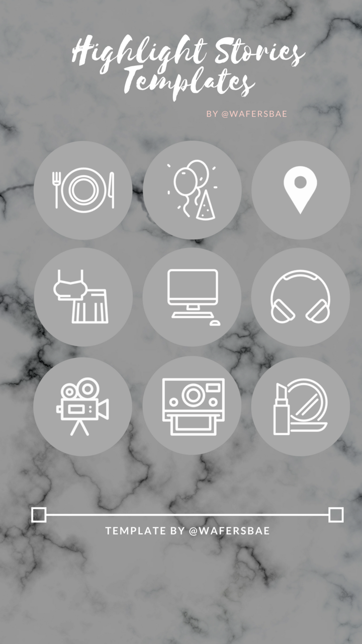 720x1280 Free Instagram Highlight Story Icons Templates