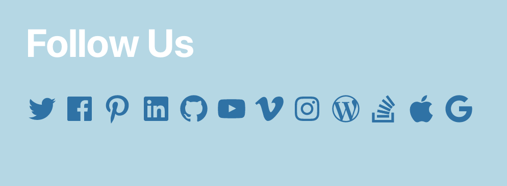 994x366 Social Icons Widget