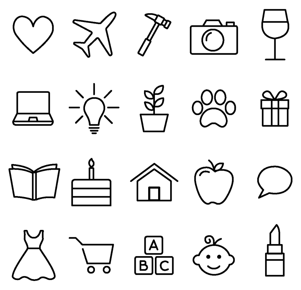 1024x985 Instagram Story Highlight Icons