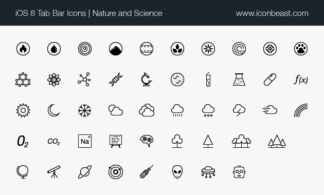630x380 Iconbeast Ios Tab Bar And Toolbar Icons For Iphone And Ipad