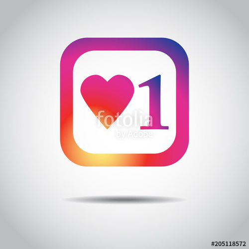 500x500 Vector Illustration New Counter Notification Icon Instagram