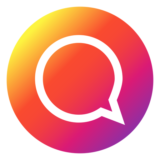 512x512 Instagram Chat Bubble Button