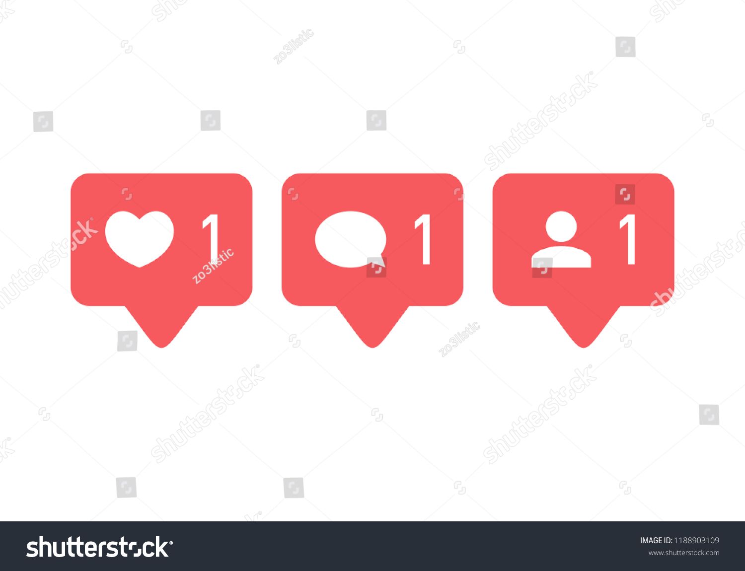 1500x1150 Like Icon Vector Comment Icon Vector Follower Icon Vector