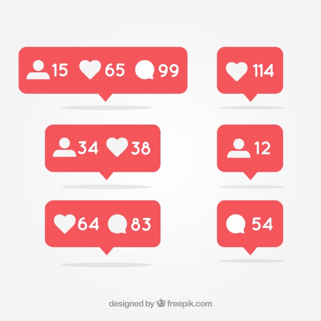 626x626 Social Media Notification Vector Free Download