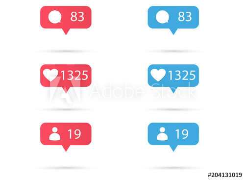 500x367 Counter Notification Icon Instagram Follower Inst New Icon Like
