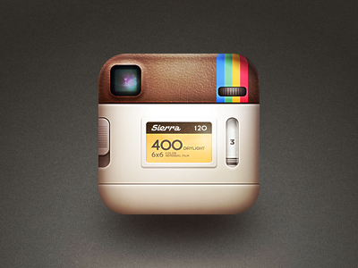 400x300 The Back Of The Instagram Icon Graphic Design App Icon Design