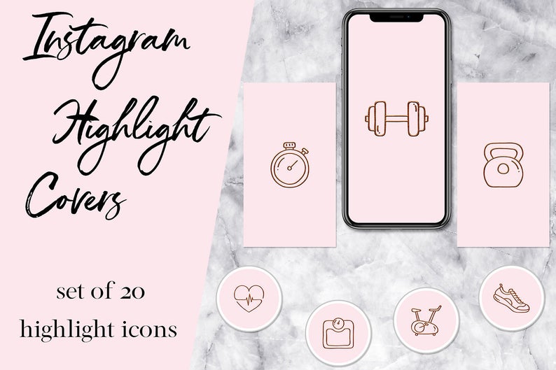 794x529 Fitness Gym Instagram Profile Icons Insta Story Icon Etsy