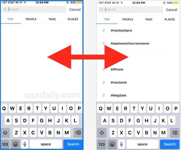 610x503 How To Clear Instagram Search History