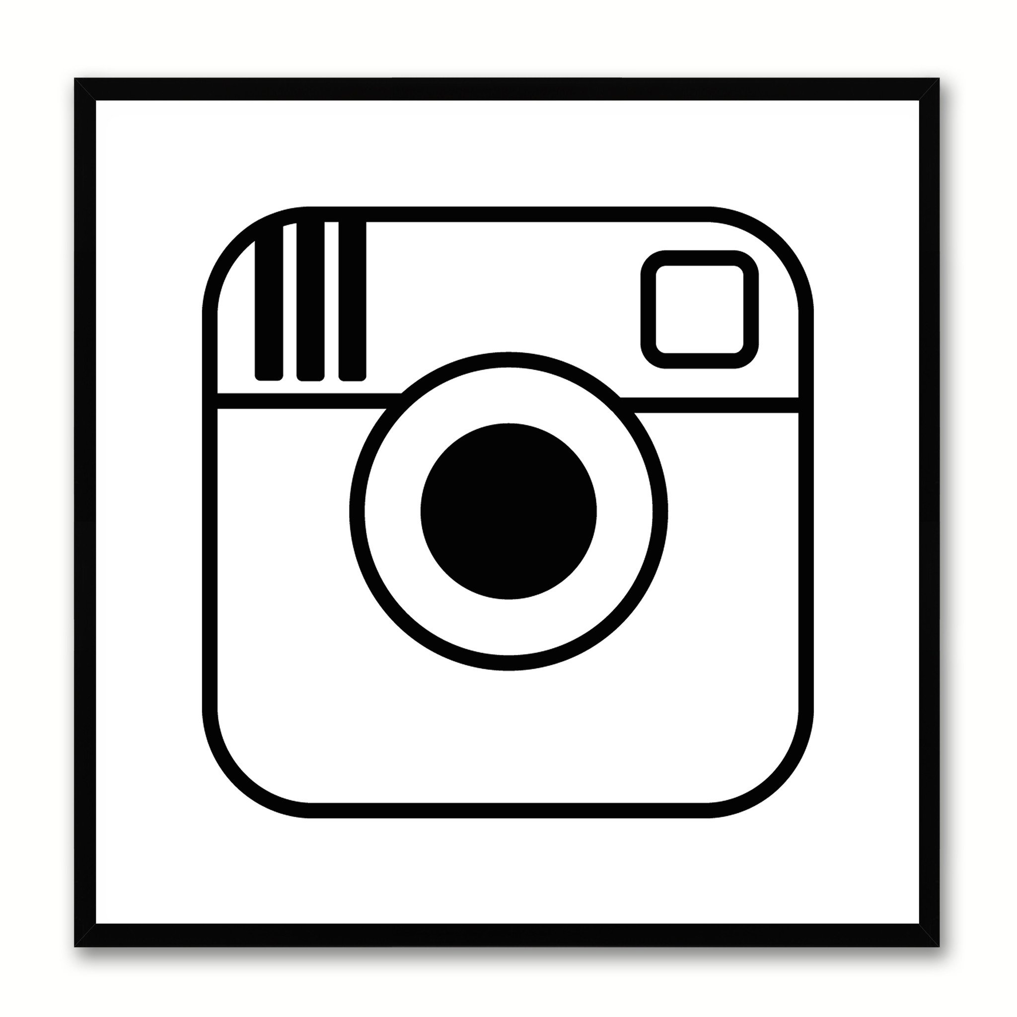 2048x2048 Instagram Social Media Icon Wall Art Home Frames Spotcolorart
