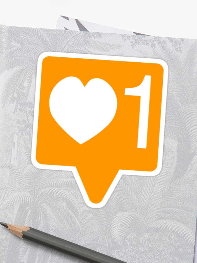 750x1000 Instagram Like Icon Sticker