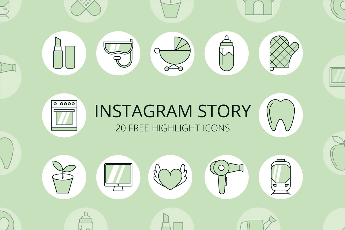 1200x800 Free Instagram Story Highlight Icons