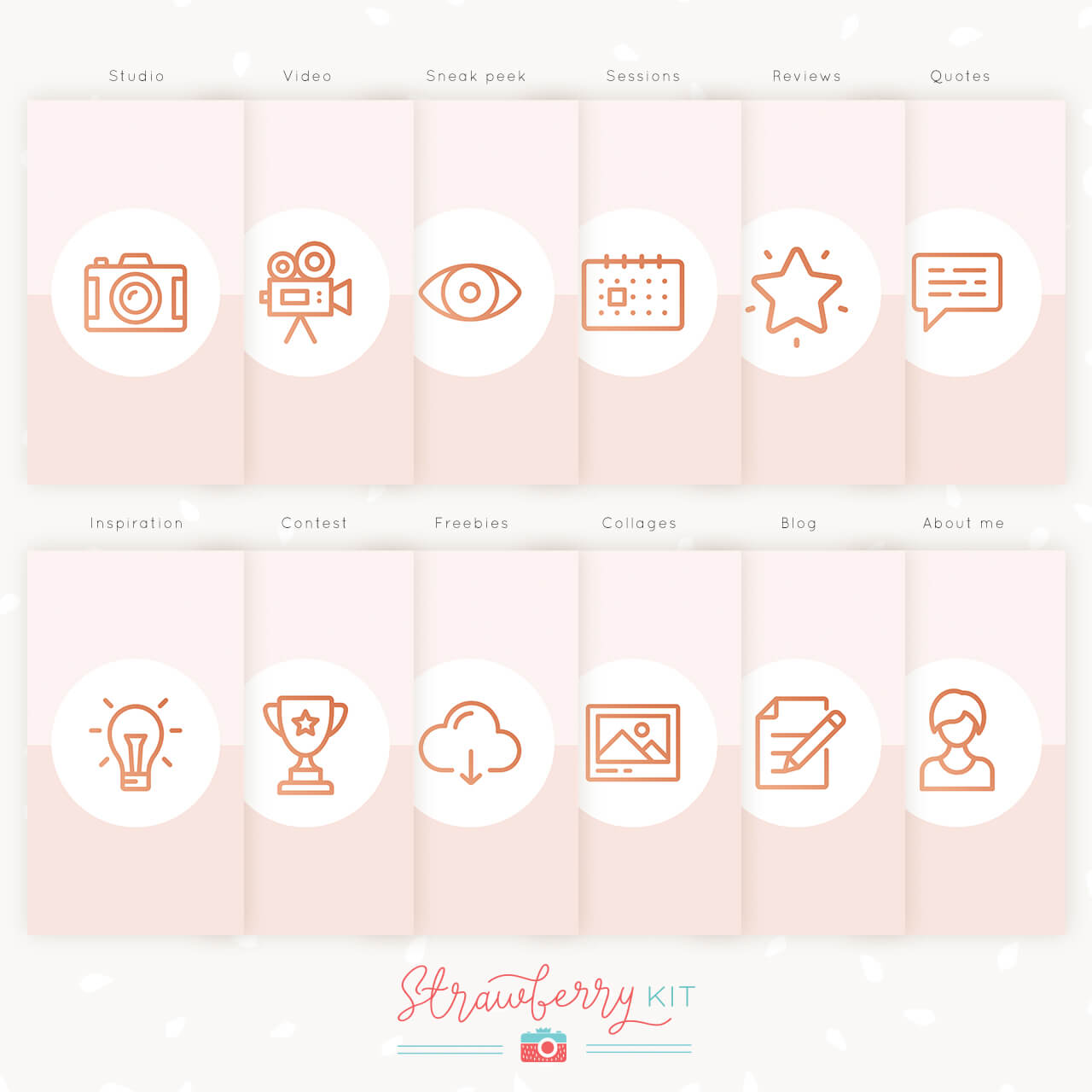 1280x1280 Instagram Story Highlight Icons For Photographer