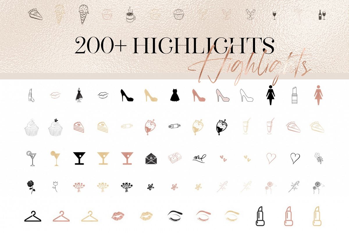 1200x800 Instagram Highlight Icons Transparent