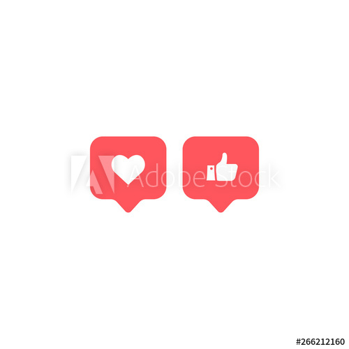 500x500 Social Media Instagram Modern Like, Follower, Red Color Follower