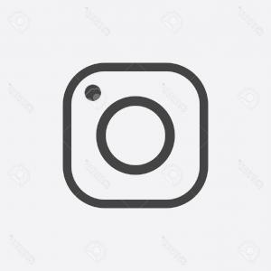 300x300 Stock Illustration Instagram Line Icon Web Mobile Cqrecords