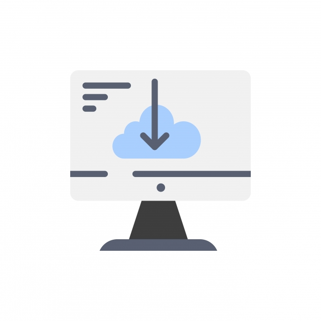 640x640 Cloud Download Driver Install Installation Flat Color Icon, App