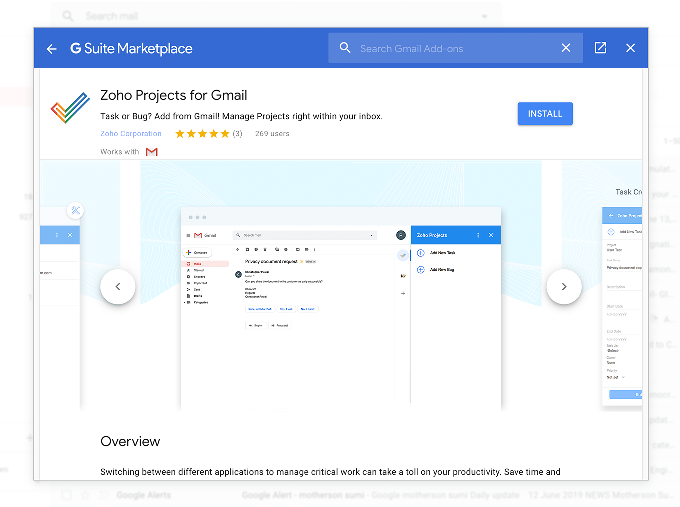 1361x1015 Zoho Projects Add On For Gmail Zoho Projects