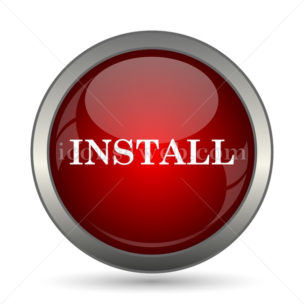 600x600 Install Text Vector Icon