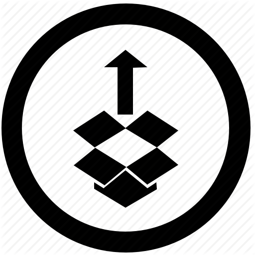 512x512 Arrow, Box, Dropbox, Install, Package, Round, Up Icon