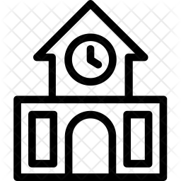 256x256 Institute Icon Of Line Style