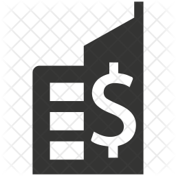 256x256 Financial Institution Icon Of Glyph Style