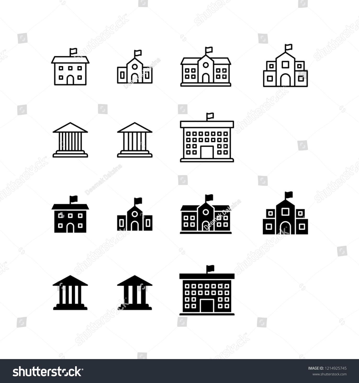 1500x1600 School Icon Design School, College, University, Building