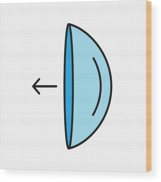 656x740 Eye Contact Lenses Putting On Instruction Icon Wood Print