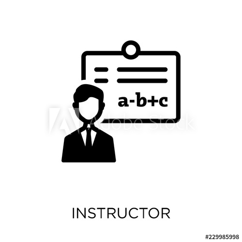 500x500 Instructor Icon Instructor Symbol Design From Online Learning