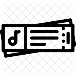 256x256 Concert, Tickets, Music, Musical, Style, Instrument Icon Of Line