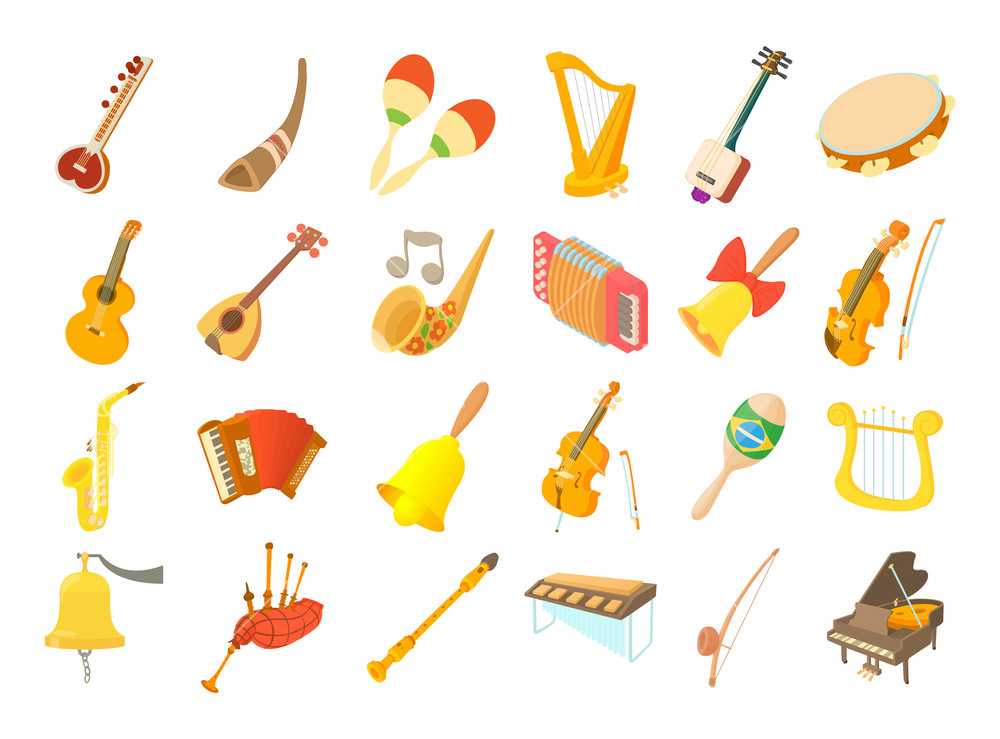 1000x739 Musical Instrument Icon Set Cartoon Set Of Musical Instrument