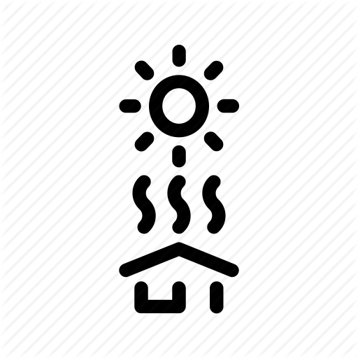 512x512 Energy, Heat, House, Insulation, Roof, Solar, Sun Icon