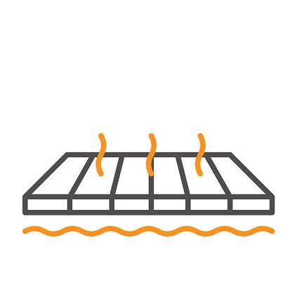 416x416 Floor Insulation Heat Saving Icon Premium Clipart