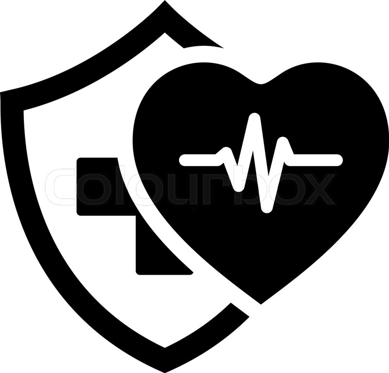 800x766 Health Insurance Icon Flat Design Stock Vector Colourbox