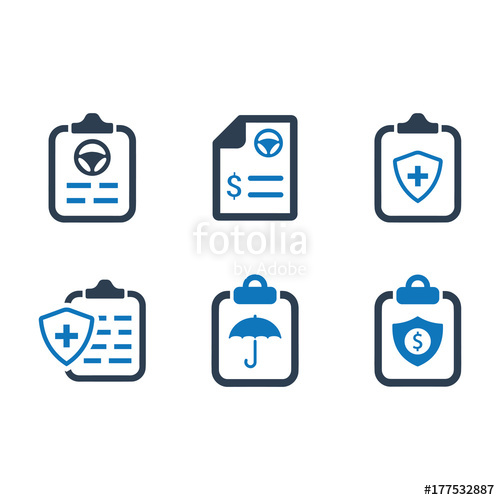 500x500 Insurance Policy Icon Stock Image And Royalty Free Vector