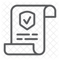 256x256 Insurance Policy Icon Of Line Style
