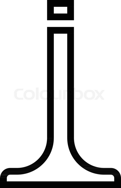 515x800 Outline Beautiful Intake Valve Vector Stock Vector Colourbox