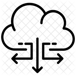 256x256 Cloud Integration Icon Of Line Style