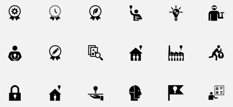 760x350 Intellectual Property Icons