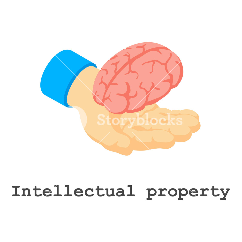 1000x1000 Intellectual Property Icon Isometric Illustration Of Intellectual