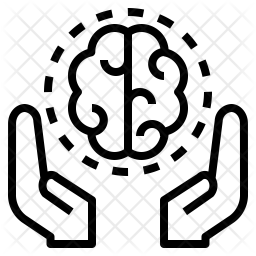 256x256 Brain Intelligence Icon Of Line Style