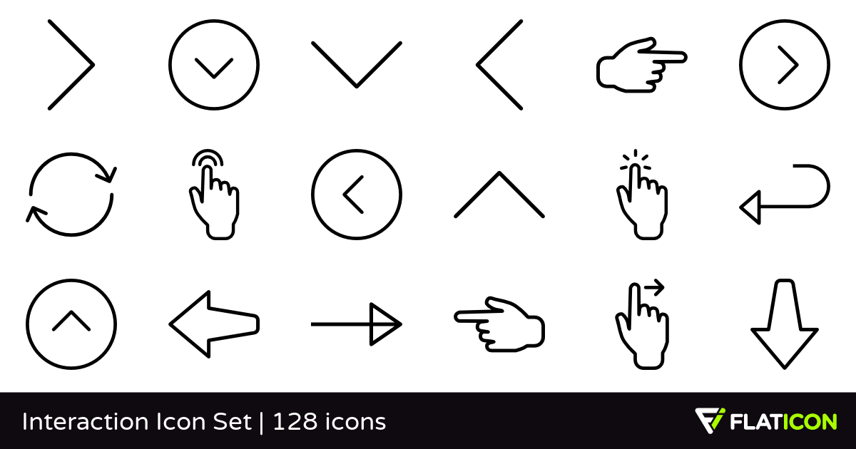 1200x630 Interaction Icon Set Free Icons