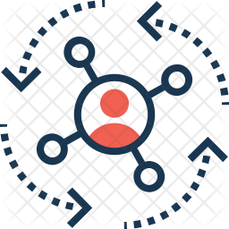 256x256 Interaction Icon Of Colored Outline Style