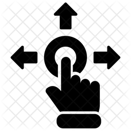 256x256 User Interaction Icon Of Glyph Style