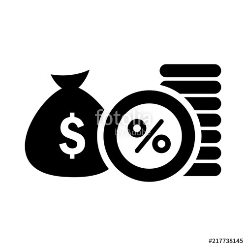 500x500 Financial Interest Icon Stock Image And Royalty Free Vector
