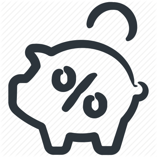 512x512 Interest Rates, Interests, Piggy Bank, Savings Icon
