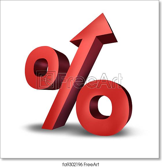 561x581 Free Art Print Of Rising Interest Rates Rising Interst Rates