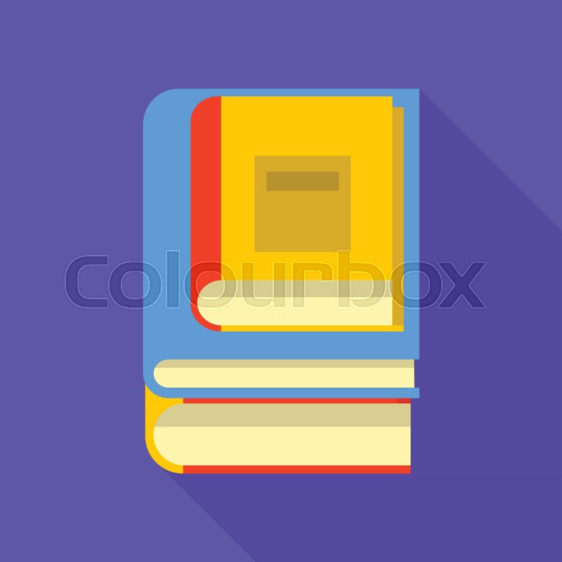 800x800 Interesting Book Icon Flat Stock Vector Colourbox